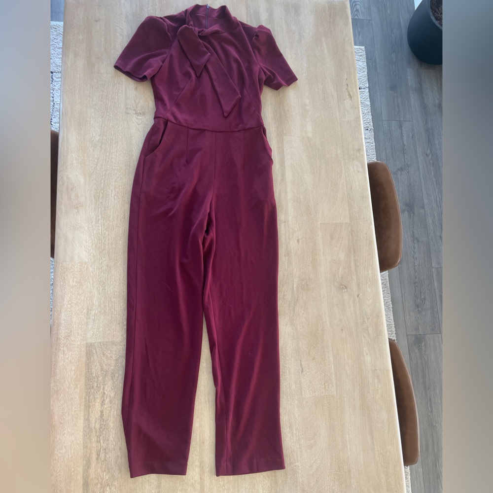 Ivy & Blu burgundy jumpsuit
